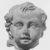 Roman. <em>Child's Head from a Statuette</em>, 17th century C.E. Clay, 4 15/16 × 4 15/16 in. (12.5 × 12.5 cm). Brooklyn Museum, Purchase gift of Robert B. Woodward and Carll H. de Silver, 04.22. Creative Commons-BY (Photo: , CUR.04.22_NegB_print_bw.jpg)