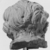 Roman. <em>Child's Head from a Statuette</em>, 17th century C.E. Clay, 4 15/16 × 4 15/16 in. (12.5 × 12.5 cm). Brooklyn Museum, Purchase gift of Robert B. Woodward and Carll H. de Silver, 04.22. Creative Commons-BY (Photo: , CUR.04.22_NegD_print_bw.jpg)