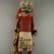 Mau-i (She-we-na (Zuni Pueblo)). <em>Kachina Doll (Ptotsana or Petetessna)</em>, late 19th-early 20th century. Wood, cotton, fur, feathers, pigment, 14 3/16 x 5 3/16 x 1/4in. (36 x 13.1 x 0.7cm). Brooklyn Museum, Museum Expedition 1904, Museum Collection Fund, 04.297.5330. Creative Commons-BY (Photo: Brooklyn Museum, CUR.04.297.5330_front.jpg)