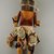 Mau-i (She-we-na (Zuni Pueblo)). <em>Kachina Doll (Hecheleh)</em>, late 19th-early 20th century. Wood, pigment, cotton, 12 3/16 x 4 7/16 x 3 1/16in. (31 x 11.2 x 7.8cm). Brooklyn Museum, Museum Expedition 1904, Museum Collection Fund, 04.297.5344. Creative Commons-BY (Photo: Brooklyn Museum, CUR.04.297.5344_front.jpg)