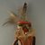 Mau-i (She-we-na (Zuni Pueblo)). <em>Kachina Doll (Hakyesheloh)</em>, late 19th-early 20th century. Wood, fur, feathers, yarn, pigment, cotton, 12 5/8 x 6 x 3 5/8in. (32 x 15.2 x 9.2cm). Brooklyn Museum, Museum Expedition 1904, Museum Collection Fund, 04.297.5373. Creative Commons-BY (Photo: Brooklyn Museum, CUR.04.297.5373_detail.jpg)