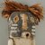 Hopi Pueblo. <em>Kachina  Doll (Kwikwilyaka, Lapukti)</em>, late 19th century. Wood, pigment, string, plant fiber, 8 x 2 in. (20.3 x 5.1 cm). Brooklyn Museum, Museum Expedition 1904, Museum Collection Fund, 04.297.5573. Creative Commons-BY (Photo: Brooklyn Museum, CUR.04.297.5573_detail.jpg)