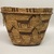 Tsilhqot'in. <em>Imbricated Basket with Animal Design in Brown</em>, late 19th–early 20th century. Plant fiber, wood, 12 × 16 7/16 × 11 15/16 in. (30.5 × 41.8 × 30.3 cm). Brooklyn Museum, Brooklyn Museum Collection, 05.267. Creative Commons-BY (Photo: Brooklyn Museum, CUR.05.267_overall02.JPG)