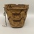 Tsilhqot'in. <em>Imbricated Basket with Animal Design in Brown</em>, late 19th–early 20th century. Plant fiber, wood, 12 × 16 7/16 × 11 15/16 in. (30.5 × 41.8 × 30.3 cm). Brooklyn Museum, Brooklyn Museum Collection, 05.267. Creative Commons-BY (Photo: Brooklyn Museum, CUR.05.267_side.JPG)