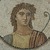 Roman. <em>Mosaic of Male Figure in Medallion</em>, 1st-2nd century C.E. Stone and mortar, 1 1/4 x 21 1/4 in. (3.2 x 54 cm). Brooklyn Museum, Museum Collection Fund, 05.28. Creative Commons-BY (Photo: Brooklyn Museum (in collaboration with Index of Christian Art, Princeton University), CUR.05.28_detail02_ICA.jpg)