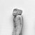  <em>Amulet in the Form of a Standing Cynocephalus Ape</em>. Faience, 1 5/16 x 1/2 in. (3.4 x 1.2 cm). Brooklyn Museum, Charles Edwin Wilbour Fund, 05.370. Creative Commons-BY (Photo: Brooklyn Museum, CUR.05.370_GRPB_cropped_bw.jpg)