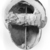 <em>Mummy Mask</em>, 150-200 C.E. Plaster, pigment, 9 7/16 x 7 1/16 x 5 1/2 in. (24 x 18 x 14 cm). Brooklyn Museum, Charles Edwin Wilbour Fund, 05.392. Creative Commons-BY (Photo: Brooklyn Museum, CUR.05.392_NegC_print_bw.jpg)