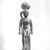  <em>The Child Horus</em>, 305 B.C.E.–1st century C.E. Bronze, silver, 8 x 2 1/16 x 3 9/16 in. (20.3 x 5.2 x 9 cm). Brooklyn Museum, Charles Edwin Wilbour Fund, 05.399. Creative Commons-BY (Photo: Brooklyn Museum, CUR.05.399_NegA_print_bw.jpg)