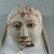 Graeco-Egyptian. <em>Mask of a Young Man</em>, ca. 150-175 C.E. Plaster, pigment, gold leaf, glass, 6 5/16 x 5 1/8 x 8 1/16 in. (16 x 13 x 20.5 cm). Brooklyn Museum, Museum Collection Fund, 06.283. Creative Commons-BY (Photo: Brooklyn Museum, CUR.06.283_view1.jpg)