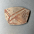  <em>Decorated Pottery Fragment</em>, ca. 4400–3100 B.C.E. Clay, pigment, 4 5/16 x 2 15/16 x 1/4 in. (11 x 7.5 x 0.6 cm). Brooklyn Museum, Charles Edwin Wilbour Fund, 07.447.492. Creative Commons-BY (Photo: Brooklyn Museum, CUR.07.447.492_overall.jpg)