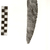  <em>Knife Blade</em>, ca. 3800-3500 B.C.E. Flint, 1 7/16 x 3/8 x 6 1/8 in. (3.7 x 0.9 x 15.6 cm). Brooklyn Museum, Charles Edwin Wilbour Fund, 07.447.802. Creative Commons-BY (Photo: Brooklyn Museum, CUR.07.447.802_negB_bw.jpg)