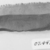 <em>Squared Sickle Blade</em>, ca. 3500–3300 B.C.E., or later. Flint, 1 x 2 15/16 in. (2.6 x 7.4 cm). Brooklyn Museum, Charles Edwin Wilbour Fund, 07.447.812. Creative Commons-BY (Photo: , CUR.07.447.812_NegID_07.447.810GRPA_print_cropped_bw.jpg)