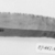  <em>Sickle Blade</em>, ca. 4400-3100 B.C.E. Chert, 1 x 4 5/16 in. (2.5 x 10.9 cm). Brooklyn Museum, Charles Edwin Wilbour Fund, 07.447.837. Creative Commons-BY (Photo: , CUR.07.447.837_NegID_07.447.810GRPA_print_cropped_bw.jpg)