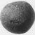  <em>Pounding Stone</em>, ca. 4400-2675 B.C.E. Gray poryphyry, Measurements: Greatest diameters: 6.4 cm, 6.6 cm., 6.8 cm., 5.8 cm., 6.4 cm., 6 cm. Brooklyn Museum, Charles Edwin Wilbour Fund, 07.447.960. Creative Commons-BY (Photo: , CUR.07.447.960_NegA_print_bw.jpg)