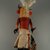 A:shiwi (Zuni Pueblo). <em>Kachina Doll (Ouah Thlama)</em>, late 19th century. Wood, feather, cotton, pigment, 13 x 3 7/8 x 4 7/16in. (33 x 9.8 x 11.2cm). Brooklyn Museum, Museum Expedition 1907, Museum Collection Fund, 07.467.8409. Creative Commons-BY (Photo: Brooklyn Museum, CUR.07.467.8409_back.jpg)