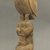 Probably Coast Salish, Nanaimo. <em>Model Totem Pole</em>, late 19th–early 20th century. Wood, 16 15/16 x 2 3/8 x 3 1/8 in. (43 x 6 x 8 cm). Brooklyn Museum, By exchange, 07.473. Creative Commons-BY (Photo: Brooklyn Museum, CUR.07.473_threequarter2.jpg)