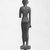  <em>Standing Statuette of Neith</em>, 664–332 B.C.E. Bronze, silver (?), 8 1/8 x 1 3/8 x 2 11/16 in. (20.7 x 3.5 x 6.9 cm). Brooklyn Museum, Charles Edwin Wilbour Fund, 08.480.30. Creative Commons-BY (Photo: Brooklyn Museum, CUR.08.480.30_print_NegC_bw.jpg)