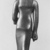  <em>Small Standing Statuette of Sakhmet</em>, 664-525 B.C.E., or later. Bronze, 4 13/16 x 5/8 x 1 9/16 in. (12.2 x 1.6 x 3.9 cm). Brooklyn Museum, Charles Edwin Wilbour Fund, 08.480.42. Creative Commons-BY (Photo: Brooklyn Museum, CUR.08.480.42_NegC_print_bw.jpg)