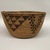 Amanda Wilson (Maidu, ca. 1860-1946). <em>Coiled Cooking Basket (Bush-ka) with "Valley-Quail Topknot" (Shu-shu) and "Grape Leaves" (Ba-hu) Patterns</em>, 1860-1909. Sedge root, briar root, willow shoot (?), 6 7/8 × 13 5/16 × 13 1/4 in. (17.5 × 33.8 × 33.7 cm). Brooklyn Museum, Museum Expedition 1908, Museum Collection Fund, 08.491.8679. Creative Commons-BY (Photo: Brooklyn Museum, CUR.08.491.8679.jpg)