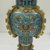  <em>Tall Slender Vase</em>, 1736-1795. Cloisonné enamel on copper alloy, 15 7/16 x 5 7/8 in. (39.2 x 15 cm). Brooklyn Museum, Gift of Samuel P. Avery, 09.611. Creative Commons-BY (Photo: Brooklyn Museum, CUR.09.611_detail.jpg)