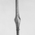 Roman. <em>Spindle-Form Unguentarium</em>, 4th century C.E. Glass, 1 1/16 x greatest length 11 7/8 in. (2.7 x 30.2 cm). Brooklyn Museum, Gift of Robert B. Woodward, 09.793. Creative Commons-BY (Photo: Brooklyn Museum, CUR.09.793_negA_bw.jpg)