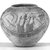  <em>Jar with Boat Designs</em>, ca. 3450-3350 B.C.E. Clay, pigment, 6 7/8 x greatest diam. 8 1/4 in. (17.5 x 20.9 cm). Brooklyn Museum, Charles Edwin Wilbour Fund, 09.889.400. Creative Commons-BY (Photo: Brooklyn Museum, CUR.09.889.400_NegA_print_bw.jpg)