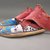  <em>Pair of Moccasins</em>, late 19th-early 20th century. Hide, dye, beads Brooklyn Museum, Purchased with funds given by Herman Stutzer, 10.229.4a-b (Photo: Brooklyn Museum, CUR.10.229.4a-b_view2.jpg)