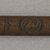 Ainu. <em>Long Plain Prayer Stick</em>. Wood, 1 x 13 1/8 in. (2.5 x 33.4 cm). Brooklyn Museum, Gift of Herman Stutzer, 12.215. Creative Commons-BY (Photo: Brooklyn Museum, CUR.12.215_top.jpg)