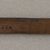 Ainu. <em>Long Light Prayer Stick</em>. Wood, 15/16 x 13 11/16 in. (2.4 x 34.7 cm). Brooklyn Museum, Gift of Herman Stutzer, 12.226. Creative Commons-BY (Photo: Brooklyn Museum, CUR.12.226_bottom.jpg)