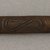 Ainu. <em>Long Light Prayer Stick</em>. Wood, 15/16 x 13 11/16 in. (2.4 x 34.7 cm). Brooklyn Museum, Gift of Herman Stutzer, 12.226. Creative Commons-BY (Photo: Brooklyn Museum, CUR.12.226_top.jpg)