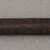 Ainu. <em>Long Straight Prayer Stick</em>. Wood, 7/8 x 13 1/8 in. (2.3 x 33.4 cm). Brooklyn Museum, Gift of Herman Stutzer, 12.236. Creative Commons-BY (Photo: Brooklyn Museum, CUR.12.236_top.jpg)