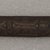 Ainu. <em>Long Straight Prayer Stick</em>. Wood, 1 x 12 5/16 in. (2.5 x 31.2 cm). Brooklyn Museum, Gift of Herman Stutzer, 12.239. Creative Commons-BY (Photo: Brooklyn Museum, CUR.12.239_top.jpg)