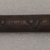 Ainu. <em>Long Straight Prayer Stick</em>. Wood, 7/8 x 12 5/8 in. (2.2 x 32.1 cm). Brooklyn Museum, Gift of Herman Stutzer, 12.248. Creative Commons-BY (Photo: Brooklyn Museum, CUR.12.248_top.jpg)