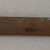 Ainu. <em>Long Rather Wide Prayer Stick</em>. Wood, 1 1/4 x 13 11/16 in. (3.2 x 34.8 cm). Brooklyn Museum, Gift of Herman Stutzer, 12.261. Creative Commons-BY (Photo: Brooklyn Museum, CUR.12.261_bottom.jpg)