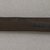Ainu. <em>Long Straight Prayer Stick</em>. Wood, 1 3/16 x 14 5/16 in. (3 x 36.4 cm). Brooklyn Museum, Gift of Herman Stutzer, 12.266. Creative Commons-BY (Photo: Brooklyn Museum, CUR.12.266_bottom.jpg)