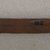 Ainu. <em>Long Narrow Prayer Stick</em>. Wood, 13/16 x 12 15/16 in. (2 x 32.8 cm). Brooklyn Museum, Gift of Herman Stutzer, 12.271. Creative Commons-BY (Photo: Brooklyn Museum, CUR.12.271_bottom.jpg)
