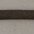 Ainu. <em>Long Curved Prayer Stick</em>. Wood, 1 x 14 5/16 in. (2.5 x 36.4 cm). Brooklyn Museum, Gift of Herman Stutzer, 12.272. Creative Commons-BY (Photo: Brooklyn Museum, CUR.12.272_top.jpg)