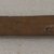 Ainu. <em>Long Straight Prayer Stick</em>. Wood, 1 1/8 x 13 3/16 in. (2.8 x 33.5 cm). Brooklyn Museum, Gift of Herman Stutzer, 12.275. Creative Commons-BY (Photo: Brooklyn Museum, CUR.12.275_bottom.jpg)
