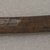 Ainu. <em>Long Straight Prayer Stick</em>. Wood, 13/16 x 7 5/16 in. (2 x 18.5 cm). Brooklyn Museum, Gift of Herman Stutzer, 12.277. Creative Commons-BY (Photo: Brooklyn Museum, CUR.12.277_bottom.jpg)