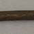 Ainu. <em>Long Straight Prayer Stick</em>. Wood, 13/16 x 7 5/16 in. (2 x 18.5 cm). Brooklyn Museum, Gift of Herman Stutzer, 12.277. Creative Commons-BY (Photo: Brooklyn Museum, CUR.12.277_top.jpg)