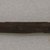 Ainu. <em>Long Narrow Prayer Stick</em>. Wood, 13/16 x 12 11/16 in. (2 x 32.2 cm). Brooklyn Museum, Gift of Herman Stutzer, 12.280. Creative Commons-BY (Photo: Brooklyn Museum, CUR.12.280_bottom.jpg)