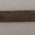 Ainu. <em>Long Narrow Prayer Stick</em>. Wood, 13/16 x 8 1/16 in. (2 x 20.5 cm). Brooklyn Museum, Gift of Herman Stutzer, 12.284. Creative Commons-BY (Photo: Brooklyn Museum, CUR.12.284_bottom.jpg)