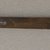 Ainu. <em>Long Narrow Prayer Stick</em>. Wood, 3/4 x 13 1/4 in. (1.9 x 33.7 cm). Brooklyn Museum, Gift of Herman Stutzer, 12.291. Creative Commons-BY (Photo: Brooklyn Museum, CUR.12.291_bottom.jpg)