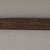 Ainu. <em>Long Straight Prayer Stick</em>. Wood, 13/16 x 11 7/8 in. (2 x 30.1 cm). Brooklyn Museum, Gift of Herman Stutzer, 12.293. Creative Commons-BY (Photo: Brooklyn Museum, CUR.12.293_bottom.jpg)