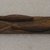 Ainu. <em>Long Straight Prayer Stick</em>. Wood, 1 3/16 x 13 7/16 in. (3 x 34.1 cm). Brooklyn Museum, Gift of Herman Stutzer, 12.297. Creative Commons-BY (Photo: Brooklyn Museum, CUR.12.297_top.jpg)