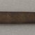 Ainu. <em>Long Straight Prayer Stick</em>. Wood, 7/8 x 11 1/4 in. (2.2 x 28.5 cm). Brooklyn Museum, Gift of Herman Stutzer, 12.306. Creative Commons-BY (Photo: Brooklyn Museum, CUR.12.306_bottom.jpg)