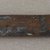 Ainu. <em>Prayer Stick</em>. Lacquer, 1 1/8 x 13 9/16 in. (2.8 x 34.5 cm). Brooklyn Museum, Gift of Herman Stutzer, 12.310. Creative Commons-BY (Photo: Brooklyn Museum, CUR.12.310_bottom.jpg)