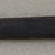 Ainu. <em>Prayer Stick</em>. Lacquer, 1 1/8 x 13 in. (2.8 x 33 cm). Brooklyn Museum, Gift of Herman Stutzer, 12.318. Creative Commons-BY (Photo: Brooklyn Museum, CUR.12.318_bottom.jpg)