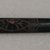 Ainu. <em>Prayer Stick</em>. Lacquer, 1 1/4 x 14 3/16 in. (3.2 x 36 cm). Brooklyn Museum, Gift of Herman Stutzer, 12.320. Creative Commons-BY (Photo: Brooklyn Museum, CUR.12.320_top.jpg)