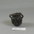 Roman. <em>Two-handled Pot Imitating Stone</em>, 4th-5th century C.E. Glass, 1 9/16 x 1 7/16 x 1 7/8 in. (3.9 x 3.6 x 4.7 cm). Brooklyn Museum, Gift of Aziz Khayat, 12.47. Creative Commons-BY (Photo: Brooklyn Museum, CUR.12.47_view2.jpg)